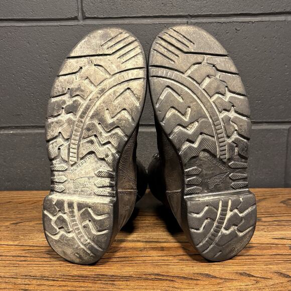 Vintage Red Wing 1411 Brown Leather 8” EH Work Boots Men’s 8 EE Made In USA - Picture 8 of 8